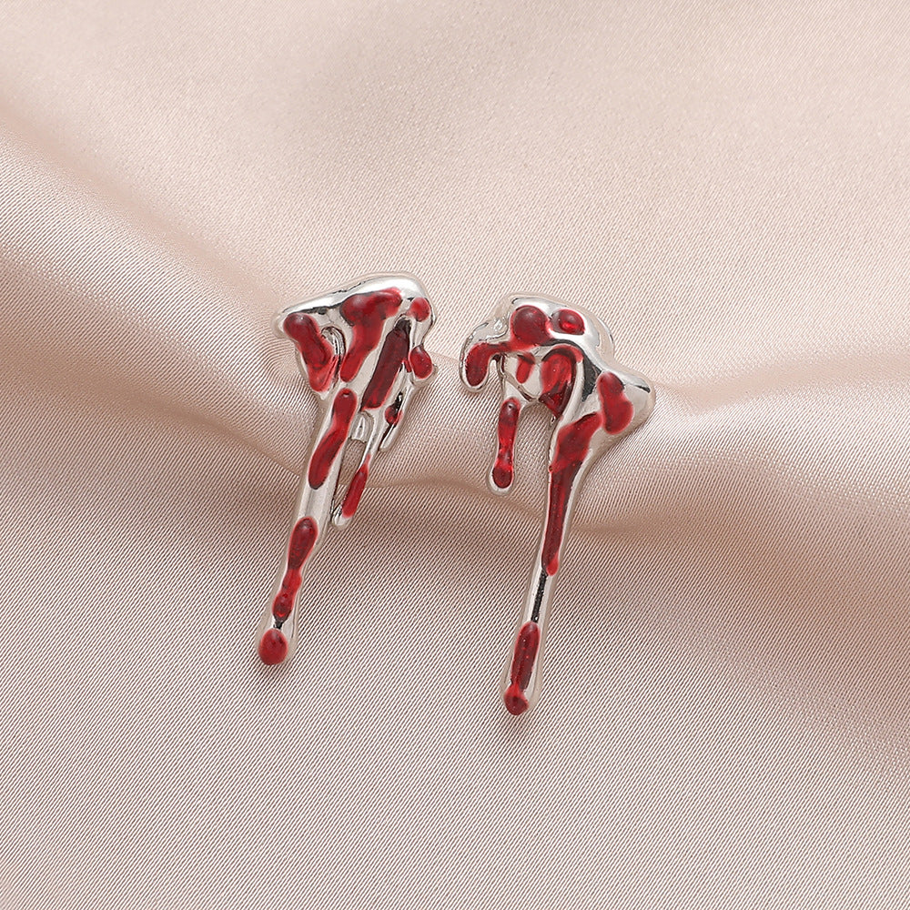 Wholesale Devil's Claw Drip Blood Earrings